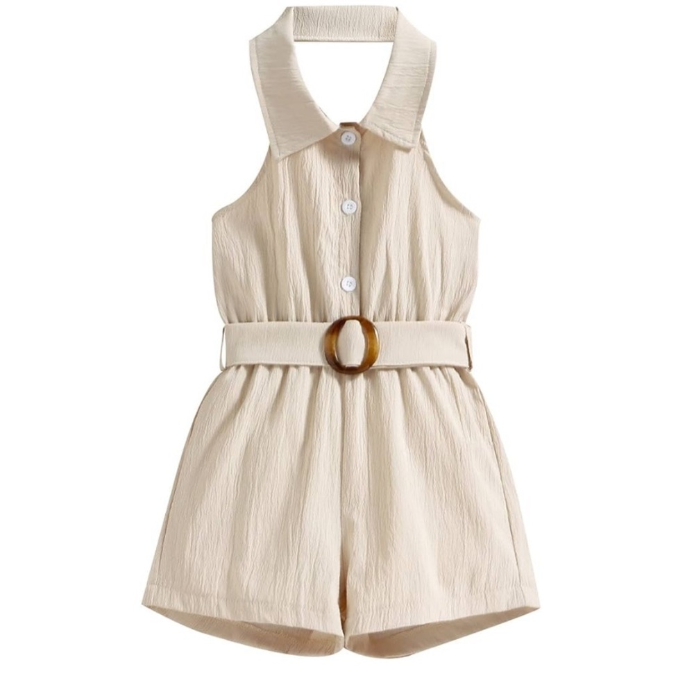 Zara Beige Halter Jumpsuit Romper size 4-5 Year
